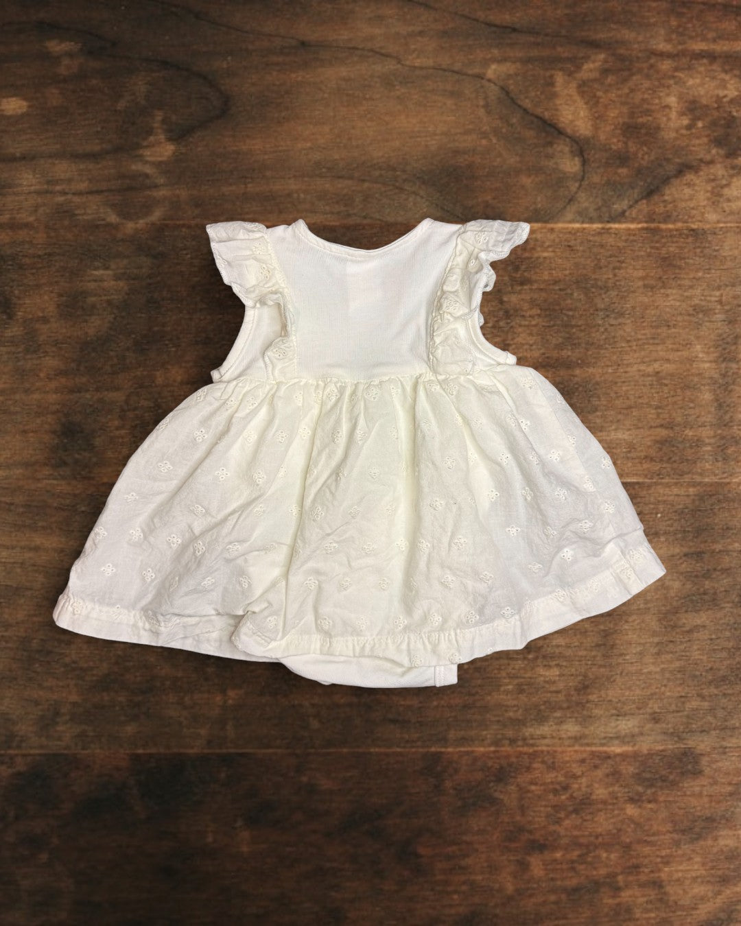 (0M) H&M Baby Ruffle Dress w/ Bodysuit