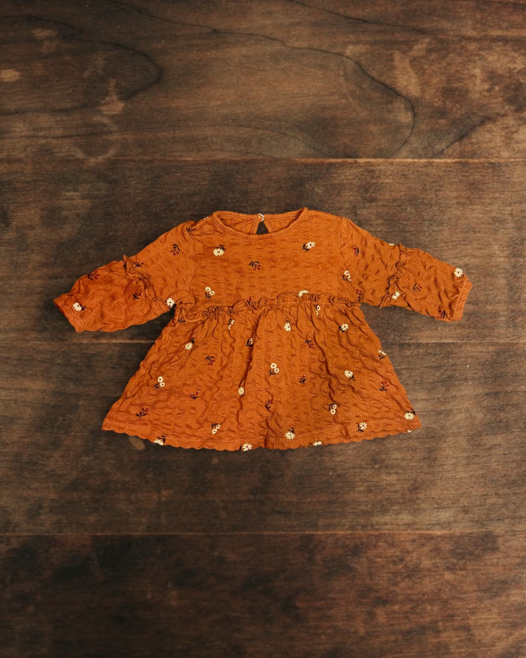 (3M) Little Co. Floral Eyelet Peasant Dress