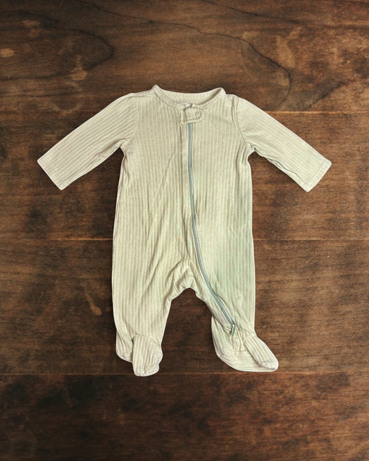(3M) Carter's Ribbed Onesie in Sage