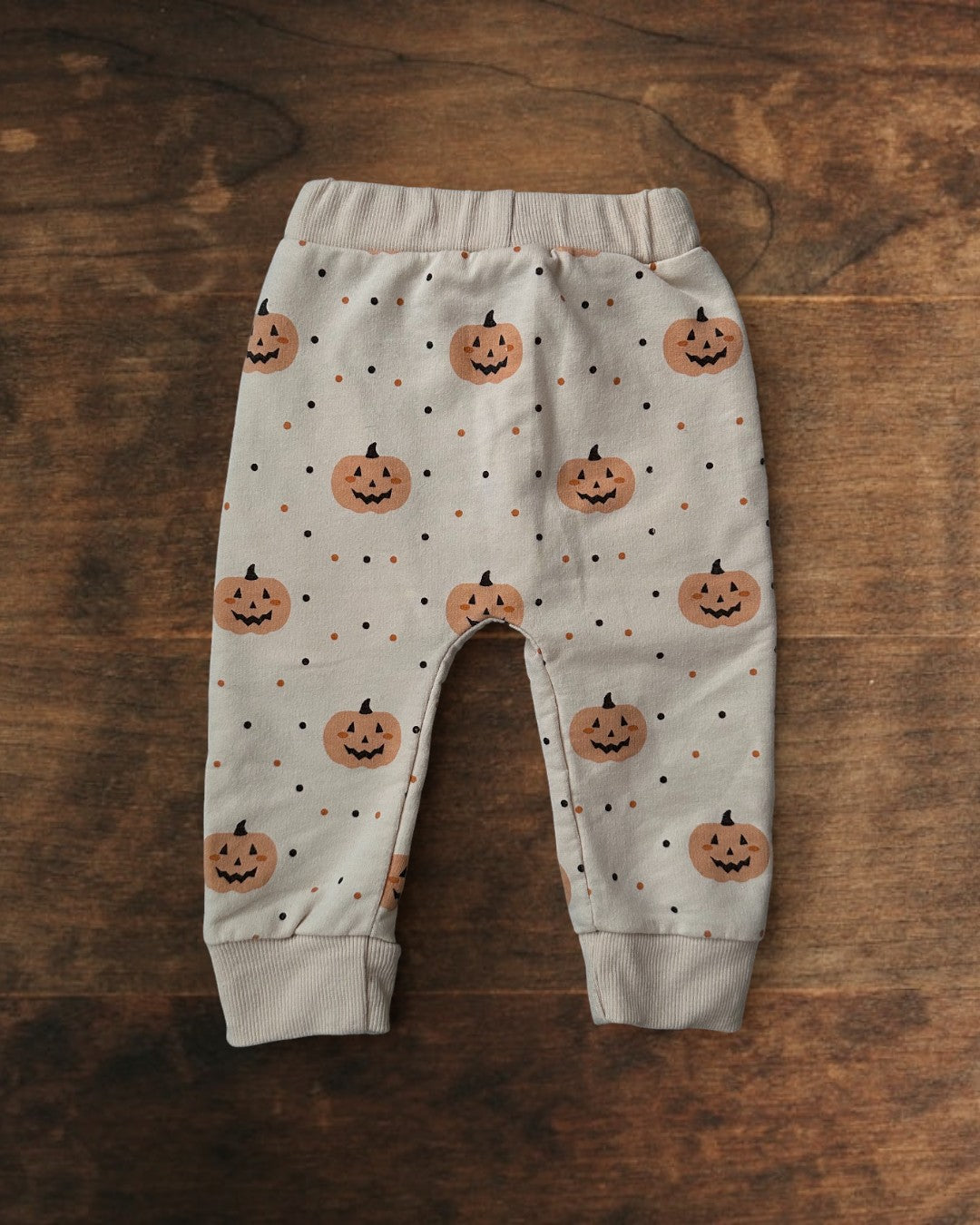 (6M) Halloween Pumpkin Long Sleeve Sweatshirt Pant Set
