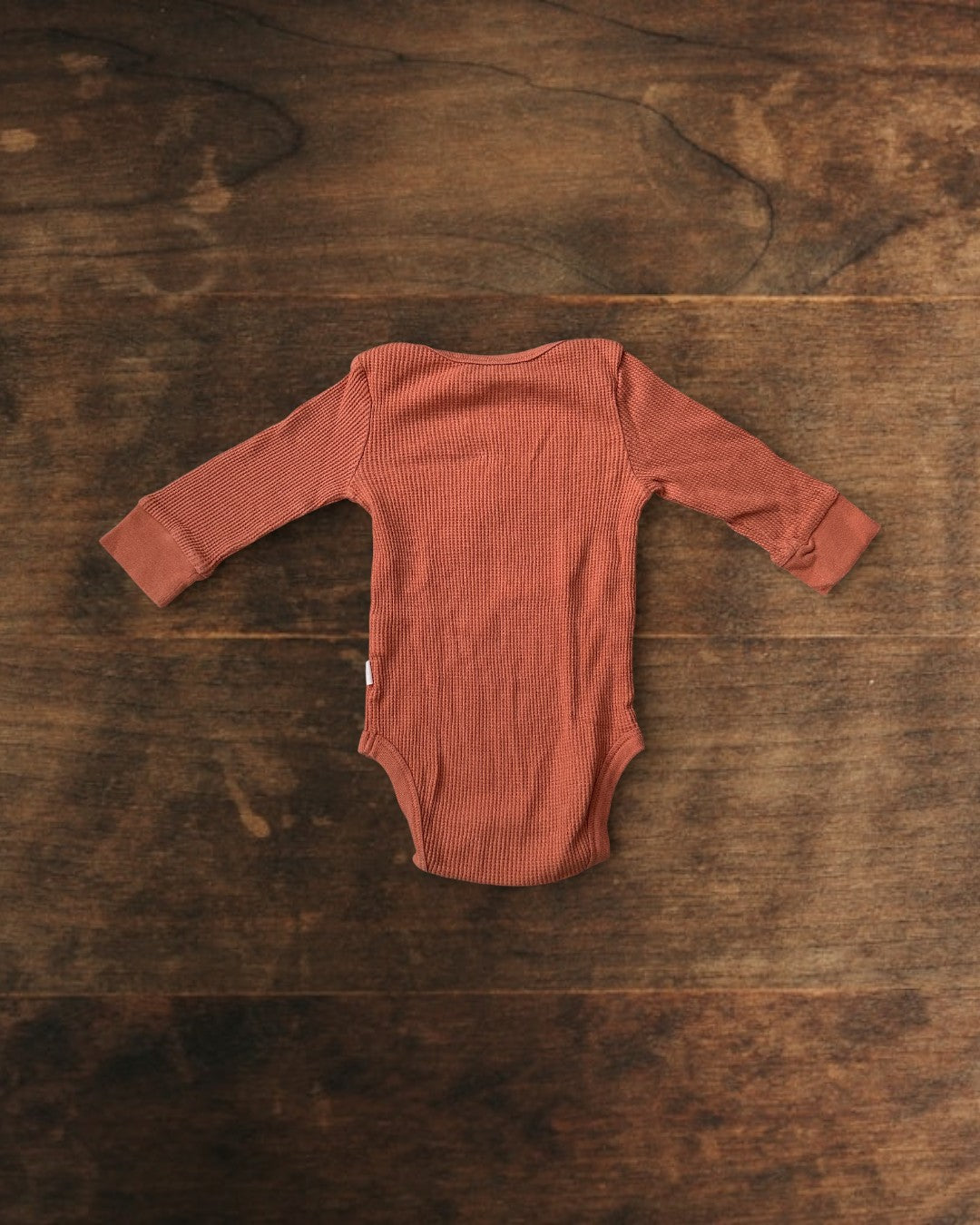 (6M) Tiny Kind 3 Piece Organic Waffle Set in Rust