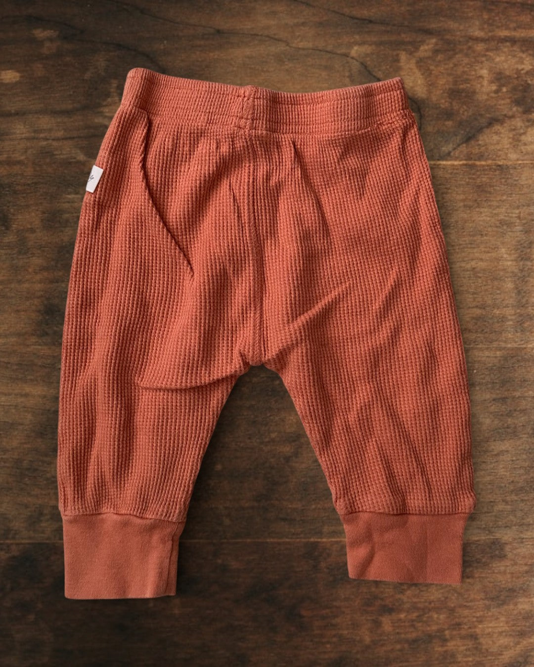 (6M) Tiny Kind 3 Piece Organic Waffle Set in Rust