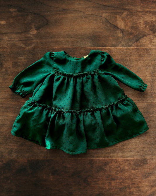 (3M) Carter's Tiered Crepe Holiday Dress